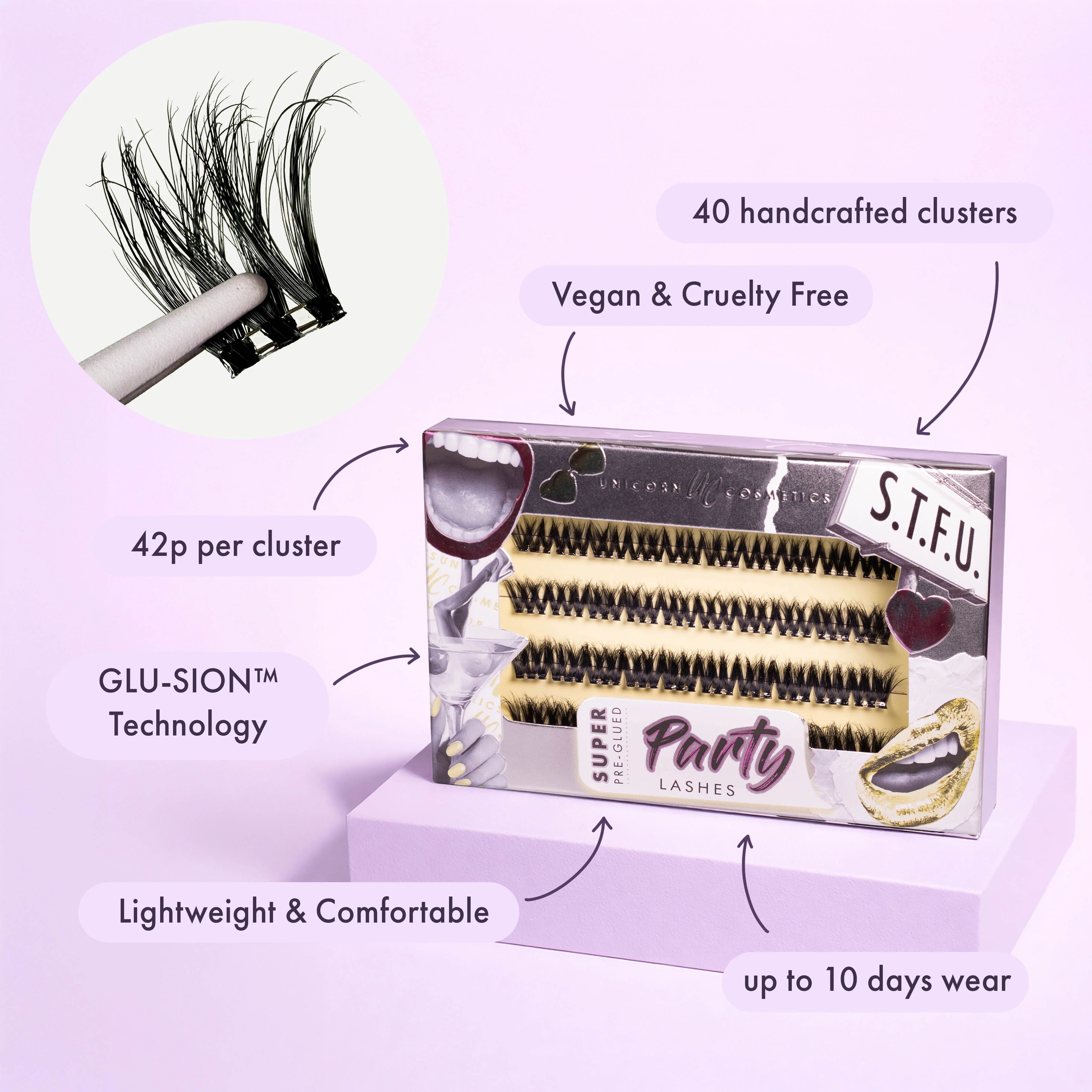 S.T.F.U. Super Pre-Glued Lash Starter Kit - Image 10